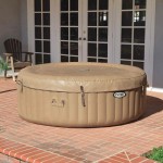 Intex PureSpa 4-Person Bubble Massage Hot Tub - 77x28 inches, 120 Jets, Fiber-Tech Construction, Hard Water System